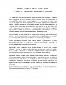 PRIMERA UNIDAD: FILOSOFIA, ETICA Y MORAL EL PAPEL DE LA MORAL EN LA EXPERIENCIA COTIDIANA