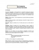 FOTOGRAFÍA Temas Generales La Cámara