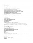 Cuadro comparativo de las doctrinas Éticas