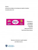 Proyecto Alineamiento estratégico de tecnología para la gestión de logística. Comestibles Aldor S.A.S