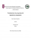 Fundamentos de programación Ingeniería en computación