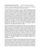 Understanding the parts of the essay