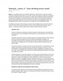 Lean thinking versus muda Womack, J. Jones