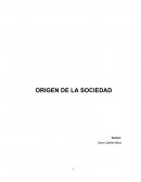 EL ORIGEN DE LA SOCIEDAD