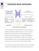 Sintesis Psicología Social Psicologica