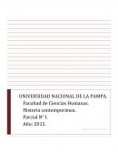 Historia contemporánea Parcial N° I