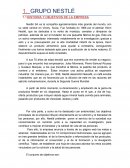 Grupo Nestlé: histporia y objetivos.