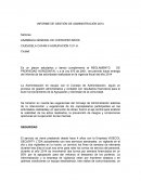 Informe de gestion