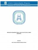 PROPUESTA PEDAGÓGICA PARA EL USO DE LAS TICS EN EL CAMPO EDUCATIVO