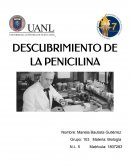 DESCUBRIMIENTO DE LA PENICILINA. CONTEXTO HISTORICO