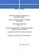 Lateralización y control postural