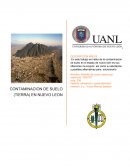 Contaminacion de suelo (tierra) en Nuevo Leon