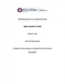 ARQ RELIGIOSA. Página 1