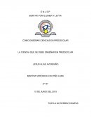 Ciencia que se debe enseñar en preescolar