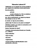 Derecho laboral *Definición: es el conjunto de normas jurídicas que regulan las relaciones obrero-patronales.