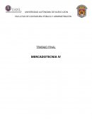 FACULTAD DE CONTADURIA PÚBLICA Y ADMINISTRACIÓN MERCADOTECNIA IV