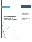 Influencia del medio ambiente en el comportamiento del yo