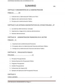 FUNDAMENTOS DE LA ADMINISTRACION PÚBLICA. Página 1