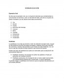 C O M U N I C A C I Ò N Expresión Oral