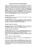 CONTRATO DE TRABAJO A PLAZO INDETERMINADO