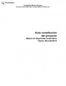Proyecto de mejora de seguridad: Acta de Constitución