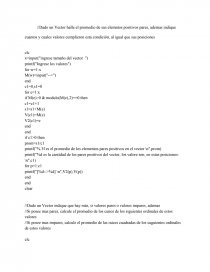 El Algoritmo con vectores en scilab. Página 1