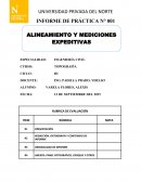 Alineamiento y mediciones expeditivas