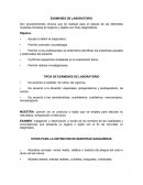 Examenes de laboratorio