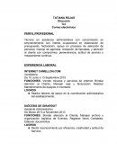 El nuevo Ejemplo de hoja de vida