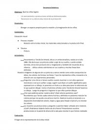 Educacion Visual. Secuencia Didáctica. Página 1