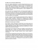 El nuevo Cambio de las Estructuras Administrativas