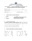 Cuales son los Diagnostico de matemáticas secundaria