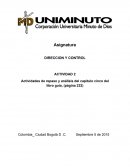 Actividades de repaso y análisis del capítulo cinco del libro guía