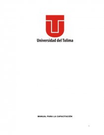 Manual de capacitación. Página 1
