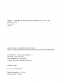 EVALUCIÓN DE DIFERENTES MÉTODOS DE ESTERILIZACIÓN Y DESINFECCIÓN