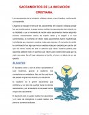 Los sacramentos de iniciación cristiana