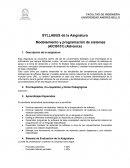 Modelamiento y programación de sistemas (AICI5101) (Advance)