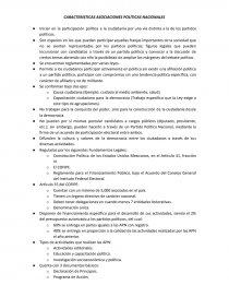CARACTERISTICAS ASOCIACIONES POLÍTICAS NACIONALES. Página 1