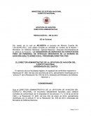 Resolución de adjudicación