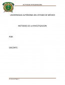 METODOS DE LA INVESTIGACION POR: DOCENTE
