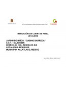 RENDICIÓN DE CUENTAS FINAL