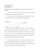 RÚBRICA PARA EVALUAR INFORME ANALÍTICO DE LA OBRA “JUVENTUD EN ÉXTASIS”