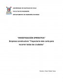 Optimización de rutas para una empresa constructora: Análisis y propuesta