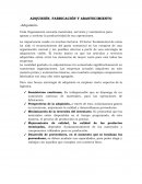 Adquisión, fabricación y abastecimiento