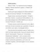 La conformación de la pedagogía moderna