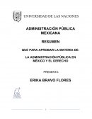 Estado, Gobierno y Administración Pública en México