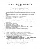Cuestionario de investigación de operaciones: Preguntas clave para estudiantes de administración