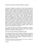 Por qué cree ud. que existe el mercado de capitales en cada país