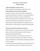 ¿Cómo elaborar una ficha de lectura?