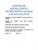 PRACTICA N°.1 MUESTREO DE LIQUIDOS EN REPOSO “METODO DE LA BOTELLA”